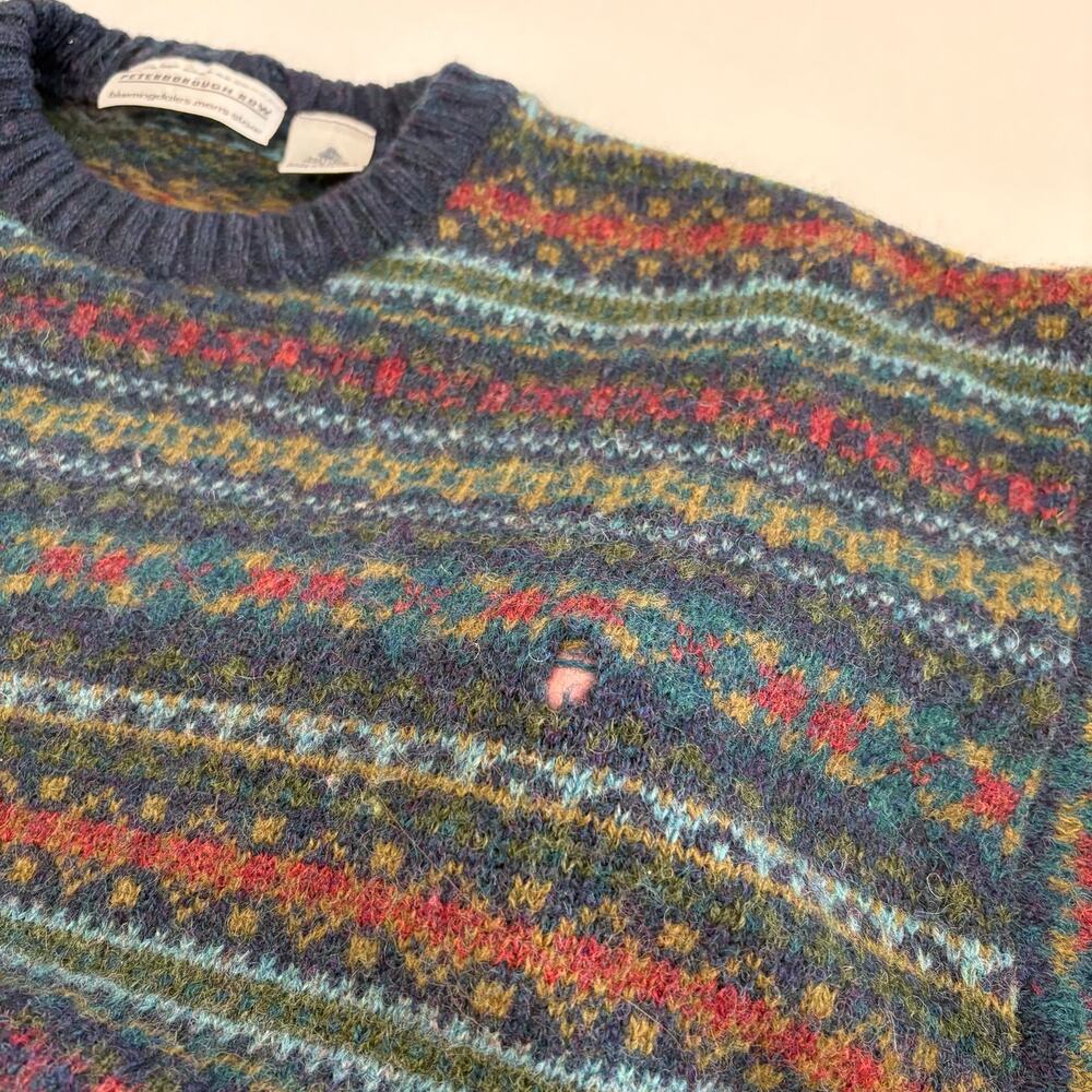 Vintage Peterborough Row Shetland Wool Sweater Mens Size XL Grandpa Outdoor Read - Picture 7 of 10